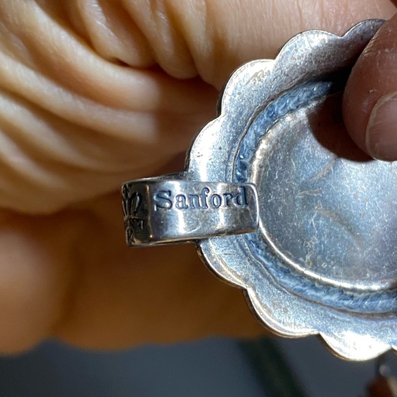 ✨ Vintage Sancrest® / Sanford Silver-Tone Concho Belt | Southwestern | 1960s–70s - Picture 4 of 12